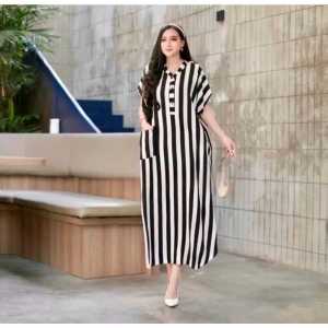 AMINA DRESS JUMBO // COD DRESS SALUR BUSUI // DRESS KANCING DEPAN // DRESS JUMBO VIRAL // DRESS LOWO JUMBO