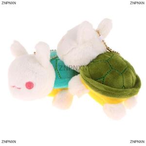 [COD] ZNPNXN 11CM Cute Turtle Rabbit Plush Stuffed Doll Soft Plush Toy Keychain Bag Decor Pendant Kid Gift