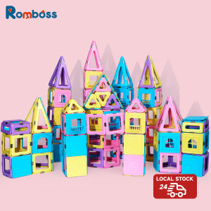 Romboss 103PCS Magnetic Toys for Kids Toddlers Magnetic Tiles Magnetic Castle Blocks Building Sets Christmas Gift