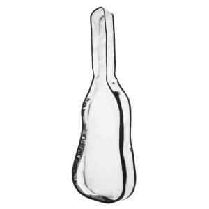 39inch guitar điện rõ ràng bụi che nhựa TPU trong suốt trường hợp bảo vệ với khoá kéo đôi và bên lưu trữ túi lâu dài