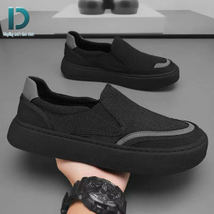 Kasut Sukan Lelaki Bergaya Ringan Kasut kanvas bernafas musim panas untuk lelaki kasut kasual slip on yang bergaya loafers kasut platform Dirt-resistant work shoes
