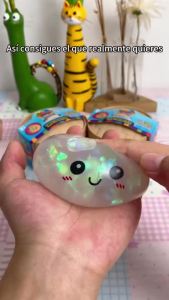 2026 Glitter Dumpling Squishy Stress Relief Toy Cute Sparkling Bao Bun Shape Free Storage Steamer Kids Birthday Gift