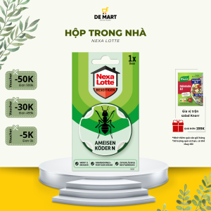 [Chuẩn Đức] Bẫy kiến Nexa Lotte 1-2 hộp | Không mùi nhỏ gọn an toàn cho trẻ em hạn chế tiếp xúc thú cưng