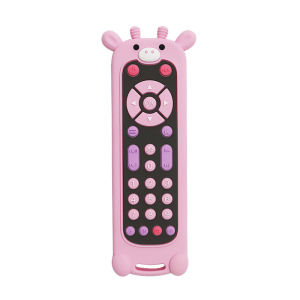 Remote Control Teether Toys for Baby Food Grade Teething Stick Silicon for Baby BPA Free Baby Sensory Toy