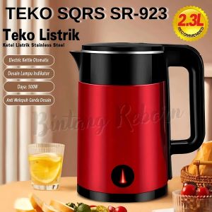 Kettle Teko Listrik 2.3L Pemanas Air Stainless Otomatis SQRS SR-923 / Teko Listrik SQRS SR-923 / Electric Kettle SQRS ~ BRO