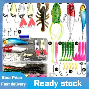 Sports🚴🏻‍♀️ Lua Bait Set Lua Bait Giả Mồi Lua Sequins Mềm Mồi Bucktails Ray Ếch Minnow Bionic Đóng Hộp Bộ