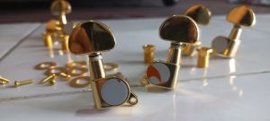Dreyer Dryer Tuning Machine Head Model Grover Chrome Silver Stainless Black Hitam Gold Emas Gitar Akustik Accoustic Acoutic Elektrik Electric Listrik Guitar