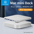 Hagibis USB-C Hub with Dual Hard Drive Enclosure Type-C Docking Station for Mac Mini M2 Mac Studio M1 Max Ultra with 2.5inch SATA M.2 SSD 4K60Hz DP1.4  HDMI USB3.2 Gen2 SD/TF. 