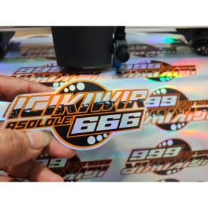 Cetak Sticker Hologram Camel A3+ (Die cut / potong satuan)