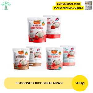 Beras Rice BB Booster MPASI 6 Bulan Beef Chicken Tuna Cheese 200 gram / Mpasi makanan bayi Mpasi 6 bulan pertama Beras mpasi bb booster