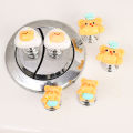 【Warm Homie】4 Pcs New Cute Butter Bear Toilet Press Button Water Tank Push Switch Assistant Cabinet Door Drawer Handle. 