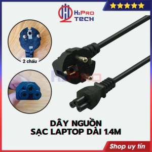 Dây Nguồn Laptop Dài 1.4M Loại Tốt Đầu Cắm 2 Chấu Dây Nguồn Dành Cho Các Dòng Sạc Laptop - H2Pro Tech