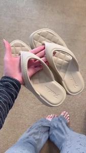 [Free Shipping] 7CM Womens Summer Outdoor Flip-Flops Eva Thick-Soled Versatile Sandals Womens Wedge Height-Increasing Beach Shoes