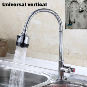 Sink faucet Kitchen Faucet 360° Rotate Flexible Cold Tap Wall Mounted Faucet 2-level adjustable dishwashing faucet
