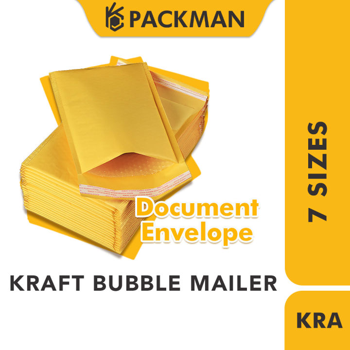PACKMAN Kraft Bubble Mailer Extra Thick Kraft Bubble Envelope Kraft
