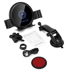 Auto Clamp Wireless Car Charger Mount 20W Fast Charging Car Air Vent Dashboard Horizontal Navigation Phone Holder For Samsung Galaxy Z Fold 5 4 3 2 Galaxy S24 Ultra S23 Ultra S22 5G S21 Note 20 10 9 iPhone 15 14 13 12 11 Pro Max