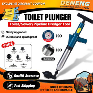 Toilet Dredging Artifact Toilet Cleaner Drain Declogger Hnd Movement Labor Saving Air Plunger High Pressure Toilet Plunger