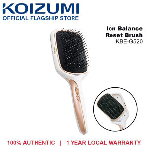 Koizumi Ion Balance Hair Brush | Sonic Vibration | Anti-Static | USB-C Rechargeable (KBE-G520)