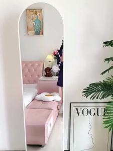 Mirror Stand Full Body Full Body Mirror Stand Mirror With Rack Standing Mirror Full Length Rotating integrated large fitting mirror behind the palace bedroom door