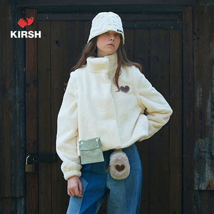 KIRSH] POCKET POINT 2 WAY CROP FUR JACKET | 23AW WINTER | Lazada 