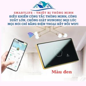 Công Tắc Thông Minh Công Suất Lớn Chống Giật Hunonic Giành Cho Bình Nóng LạnhKết Nối Wifi Điều Khiển Từ Xa Qua Điện Thoại