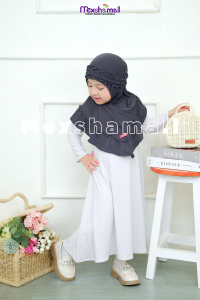 Shamira - Hijab Anak Rania Rempel Matt Jersey Premium Size 2 - 6 Tahun