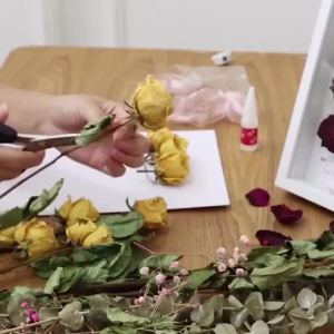 A4 Hollow Frame 3D Wooden Frame for Picture Frame DIY Dried Flowers Preserved Flowers Decoration