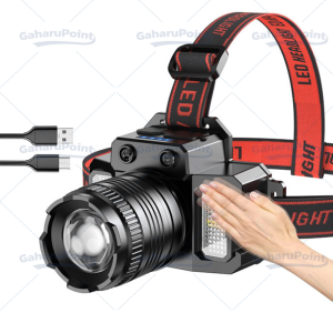 LED Senter Kepala Super Terang Lampu Cas Depan Kepala Anti Air Waterproof Charger Senter Camping Headlamp Luar RuanganSenter Super Terang Jarak JauhSenter Kepala Anti AirSenter Cas KepalaSenter Tahan Light Bisa Di Cassenter kepala/headlamp bisa zoom