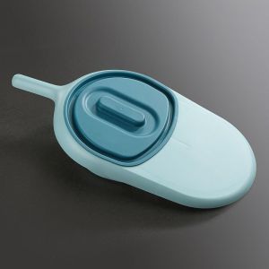 กระทะเตียงแบบพกพาล้มป่วยคนสูงอายุที่เป็นอัมพาตกระโถนพลาสติก Mangkuk Bertutup ปัสสาวะสำหรับผู้ใหญ่มารดา