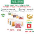 Túi Zip,Túi Zip Silicon Đựng Thực Phẩm,Túi Zipper,Túi Zip Silicon Có Thể Tái Sử Dụng Đa Năng Tiện Dụng Và An Toàn. 