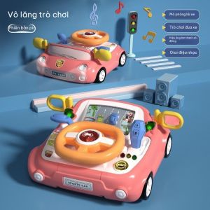 Đồ chơi mô phỏng tay lái ô tô với các chức năng giả lập lái xe âm thanh và ánh sáng giành cho bé