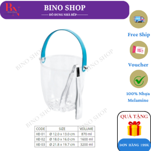 Xô Đựng Đá Nhựa Trong Quai Nhựa Nhiều Size