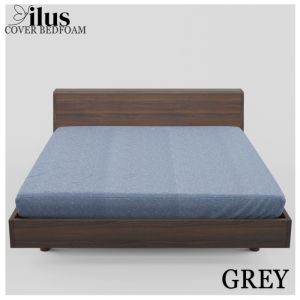 sarung kasur busa resleting motif polos embos premium halus tebal  LP