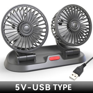 Car Fan 360° Adjustable Air Fan Automotive Electric Fan USB 5V Fan Car Silent Fan for Home Desk Office&Car