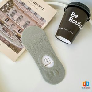 T.Z. ถุงเท้าผู้หญิง วัสดุผ้าฝ้ายแท้ ซับเหงื่อดี สําหรับสุภาพสตรี Boat socks