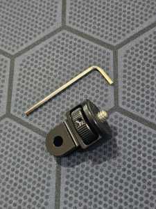 Adaptor Converter Rotatable 360 1/4 inch Screw Allumunium CNC for camera & tripot