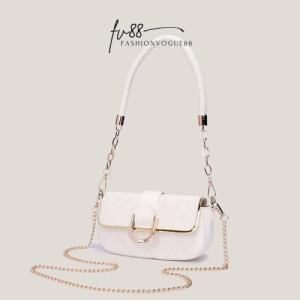 fv88 - Tas Wanita Tas Korea Sling Bag Shoulder Bag Tas Selempang Tas Bahu Kulit Leather Import Halus