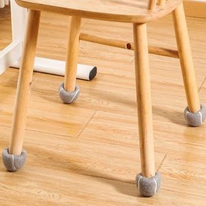 SPARAK 4Pcs Tennis Shape Chair Table Leg Covers Wear Resistant Protective Sleeve Furniture Leg Cover Enduring Anti-noise Chair Foot Cover Home Use