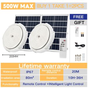 DL Solar Light Indoor Ceiling Light LED Pendant Light Solar Outdoor Light