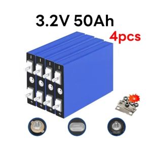 4Pcs PowMr 3.2V Prismatic LiFePO4 Cells Long Cycle Life DIY Solar Battery for 12V 24V 48V System