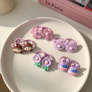Ikat Rambut Karakter Anak Bayi Isi 30 Pcs Gaya Korea Import