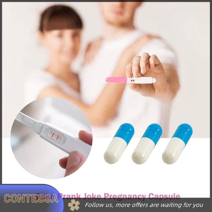 Belle Fake Prank Joke Pregnancy Test Capsule Fools Day Practical