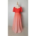 MODERN FILIPINIANA OMBRE DRESS. 