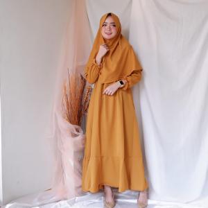 Set Gamis Terbaru: Gamis Set Dewasa Non Pet & Gamis Set Diandra