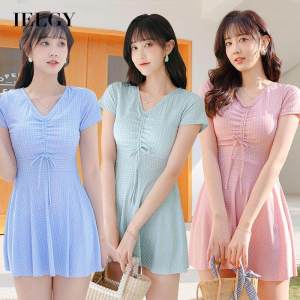 IELGY Đầm Hai Mảnh Đồ Bơi Nữ Thời Trang Hot Spring