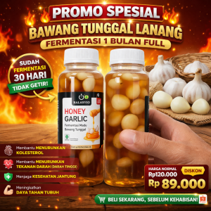 Madu bawang tunggal balaasyiq madu murni yang di fermentasi dengan bawang lanang