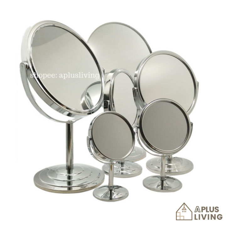 DoubleSided Magnifying Mirror 360 Rotatable Swivel Desk Mirror Beauty