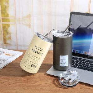 Tumbler Stainless 600 ML Botol Minum Stainless Steel / Tumbler Coffe Cup / Gelas Stainless / Termos Air Minum Tahan Panas & Es
