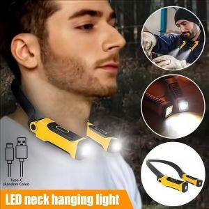 SKJK 2 Modes LED Neck Light Lightweight Rechargeable Work Light High Quality Super Bright Neck Flashlight For Camping Reading,Repairing