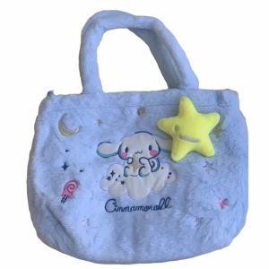 COSE Plush Women Handbags Kuromi Cinnamoroll Cute Small Bags Casual Melody Shoulder Bag JK Uniform Accessories
